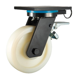 Extra heavy duty casters with total lock, EX98SPRDB-6''/8'', Caster ...